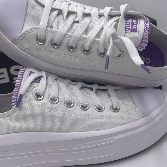 Converse Women's White Purple Platform Sneakers 271717C
CTAS MOVE OX
WHITE/PIXEL - Picture 15 of 16